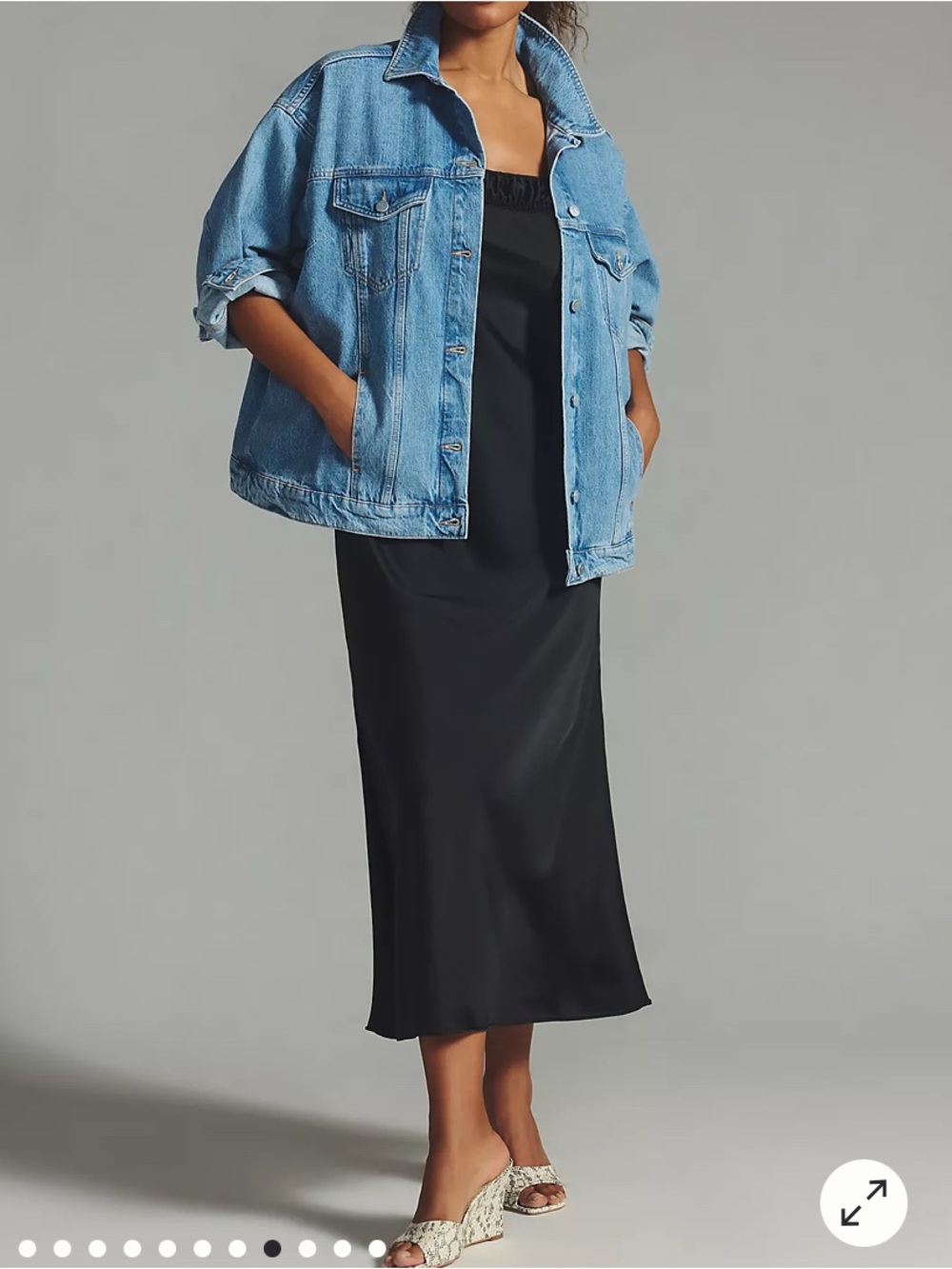 PILCRO Anthropologie The Weston Boyfriend oversized Jean jacket size medium - Picture 12 of 16